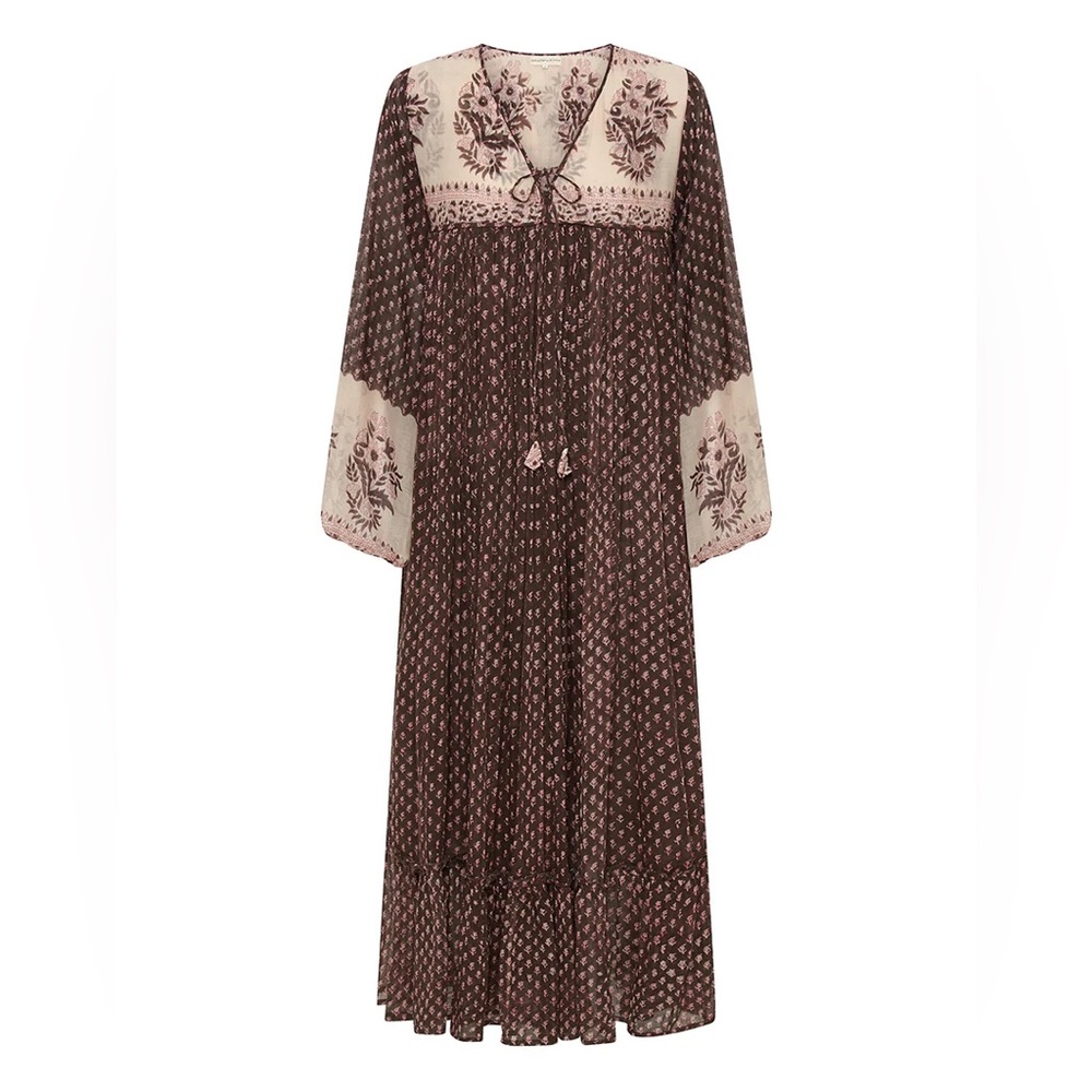 Floral Bohemian Maxi DressDaughters of India Rooh Maxi Dress ~ Cacao
